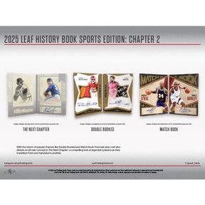 2025 Leaf History Book Sports Edition: Chapter 2 Hobby Box