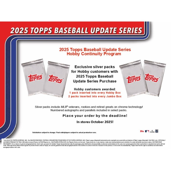 2025 Topps Update Series Baseball Jumbo Box