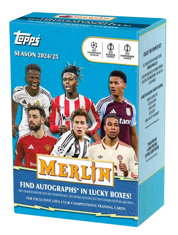 2024/25 Topps Merlin Club Competitions Soccer Blaster Box