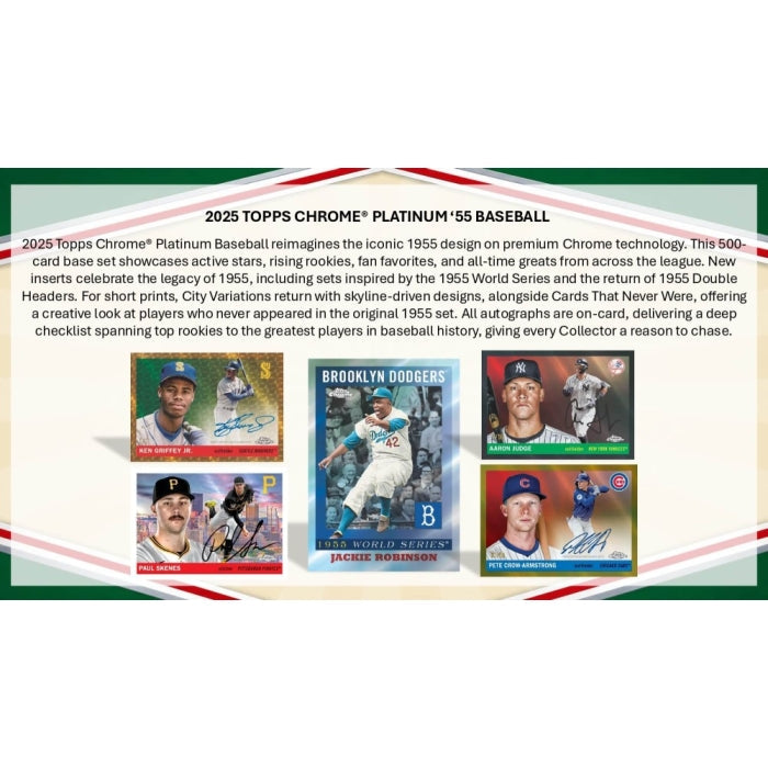 2025 Topps Chrome Platinum '55 Baseball Value Box (Presell)