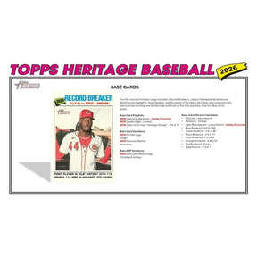 2026 Topps Heritage Baseball Mega Box
