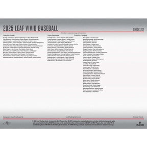 2025 Leaf Vivid Baseball Hobby Box