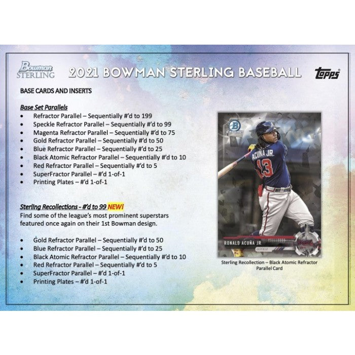 2021 Bowman Sterling Baseball Hobby Mini Box