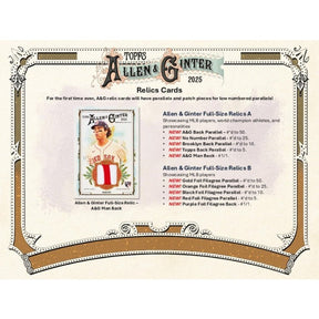 2025 Topps Allen & Ginter Baseball Hobby Box
