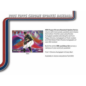 2025 Topps Chrome Update Series Baseball Hobby Jumbo Box