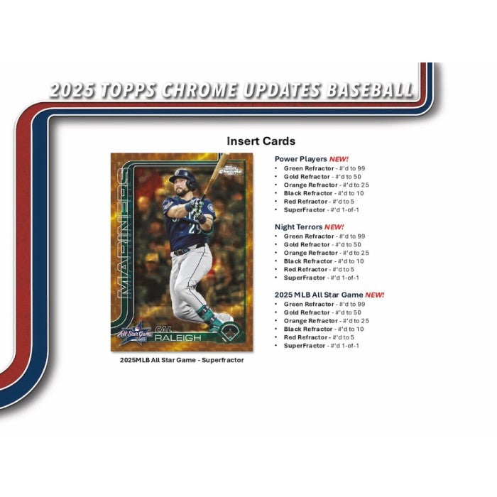 2025 Topps Chrome Update Series Baseball Mega Box