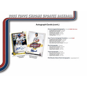 2025 Topps Chrome Update Series Baseball 7-Pack Blaster Box