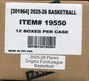 2025/26 Panini Origins EuroLeague Basketball Hobby 12-Box Case